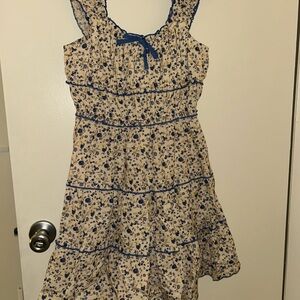 Floral Cottage-Core Mini Dress